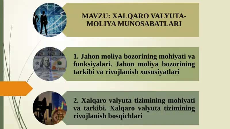 Xalqaro valyuta-moliya munosabatlari 1