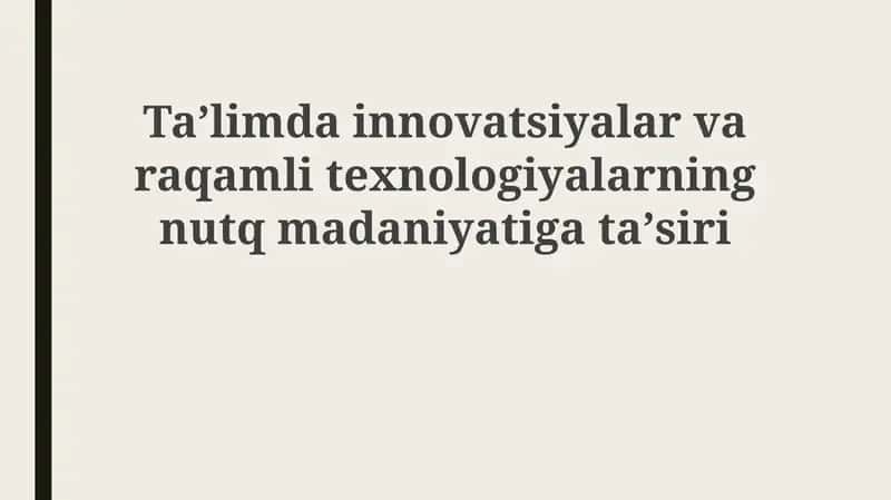 Raqamli inqilob va nutq madaniyati 1
