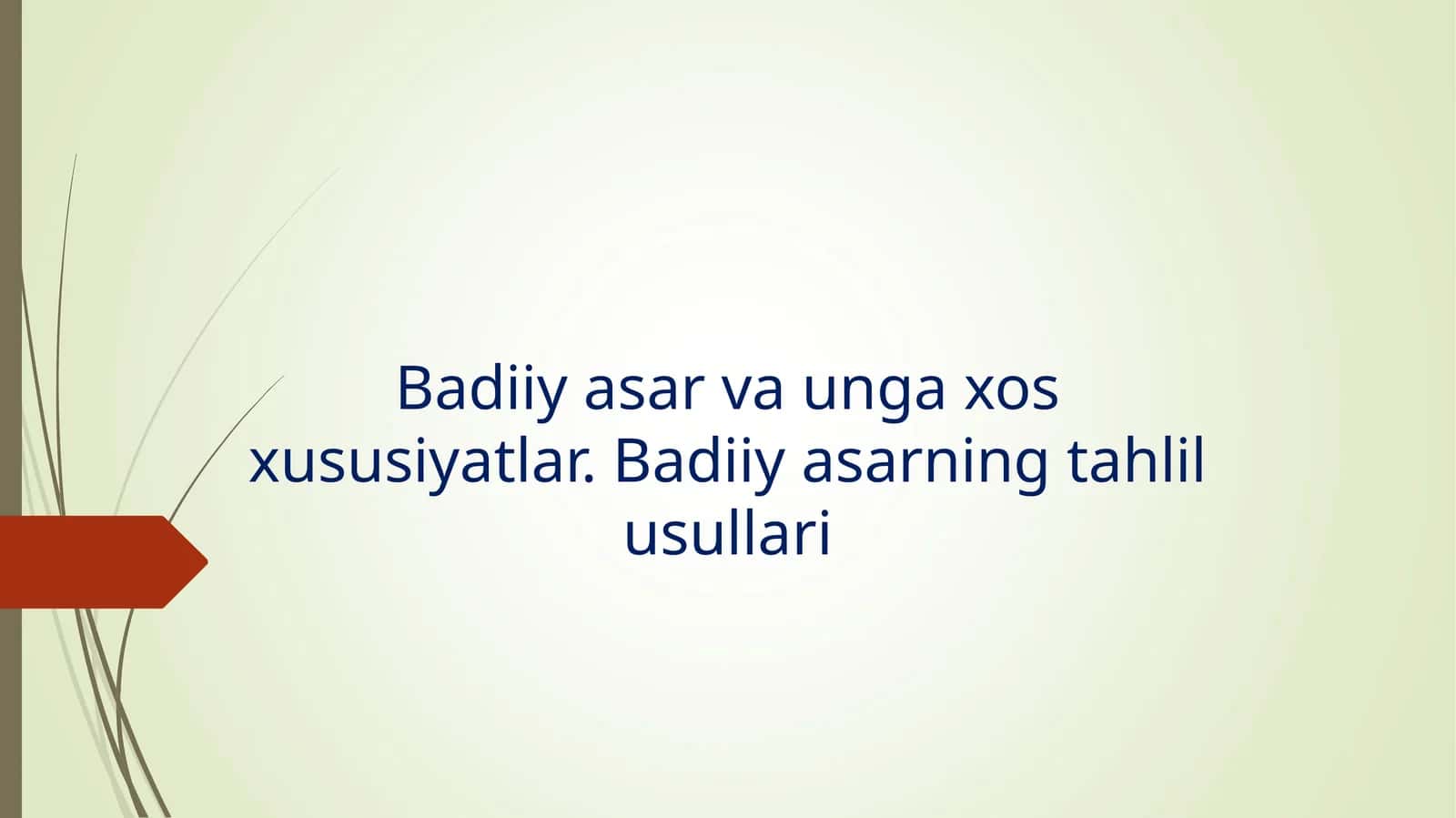 Badiiy tahlil asoslari 1