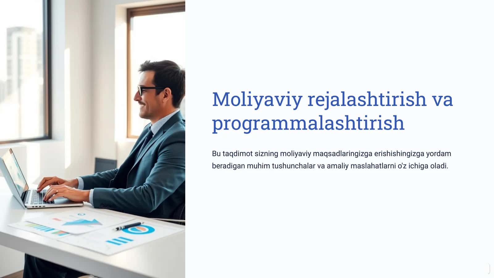 Moliyaviy rejalashtirish va programmalashtirish 1