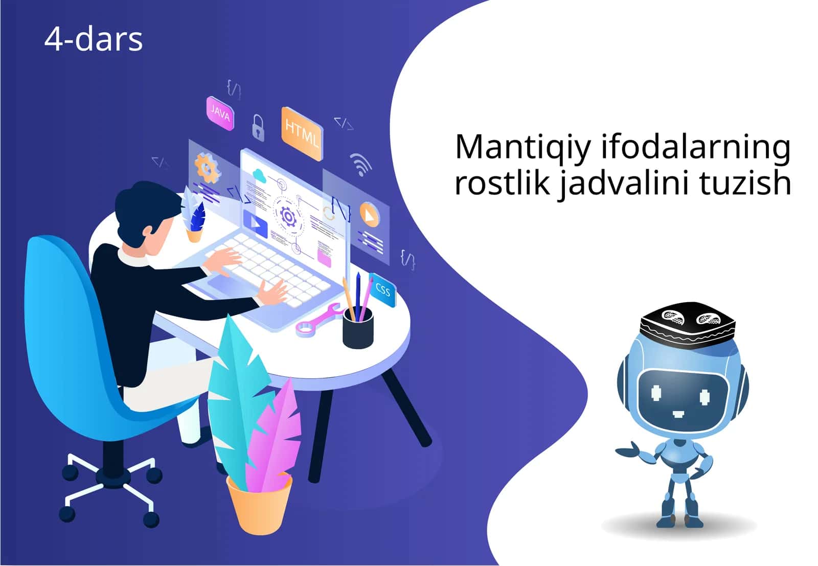 Mantiqiy ifodalarning rostlik jadvalini tuzish 1