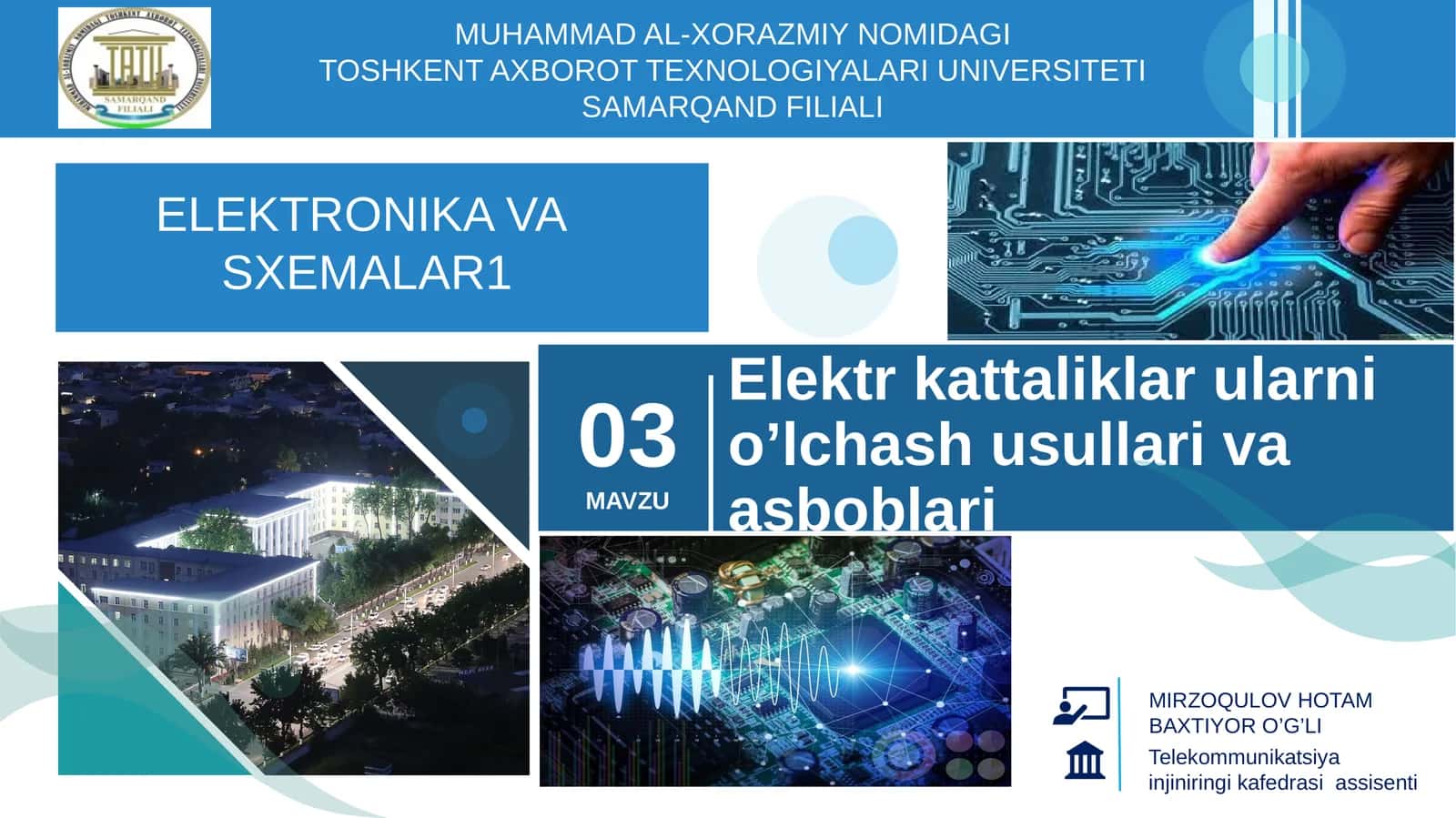 Elektr kattaliklar ularning o’lchash usullari va asboblari 1