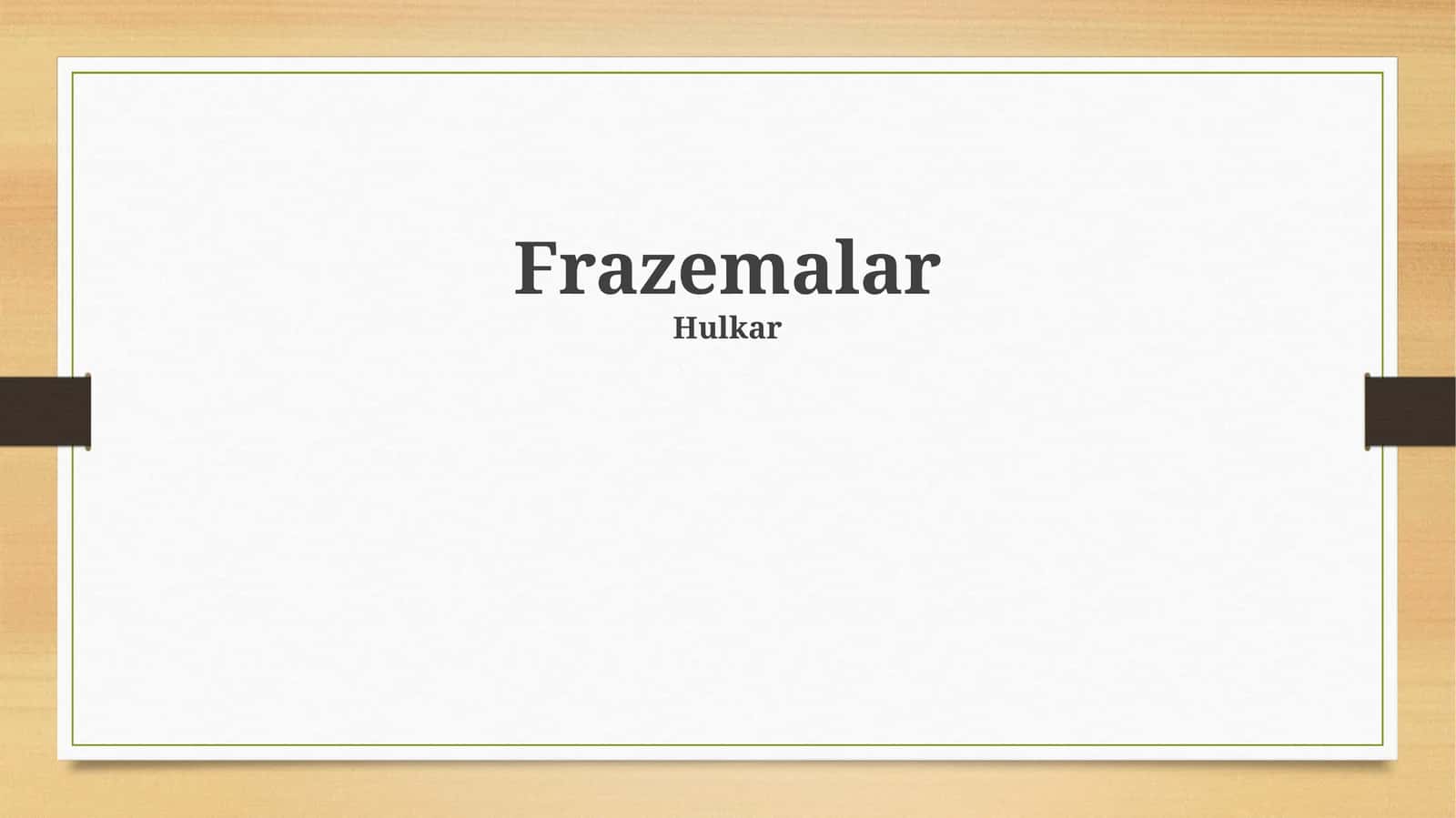 Frazemalar 1
