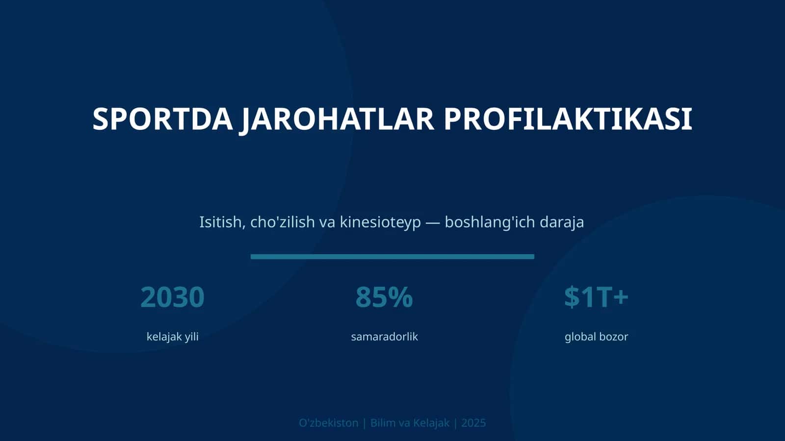 SPORTDA JAROHATLAR PROFILAKTASI 1