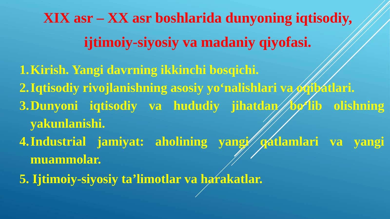 Yangidavr ning ikkinchibosqichi 1
