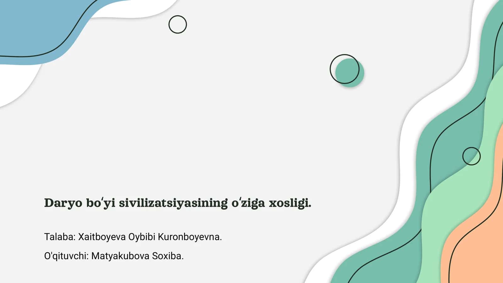 Daryo boʻyi sivilizatsiyasining oʻziga xosligi 1