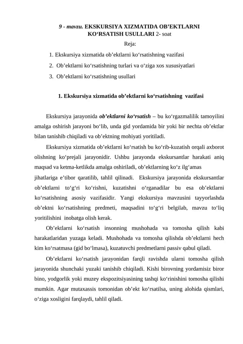 Ekskursiya Xizmati 1