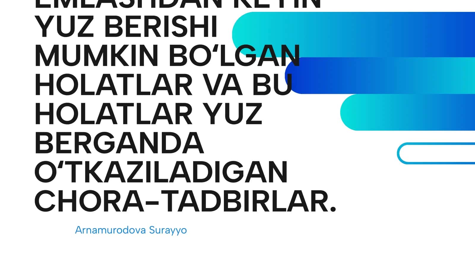 Tezkor va samarali tibbiy chora-tadbirlarni qo'llash protokollari 1