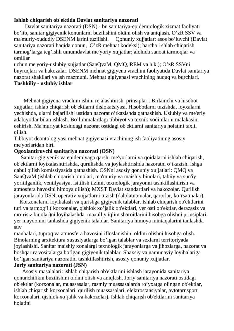 Davlat sanitariya nazorati 1