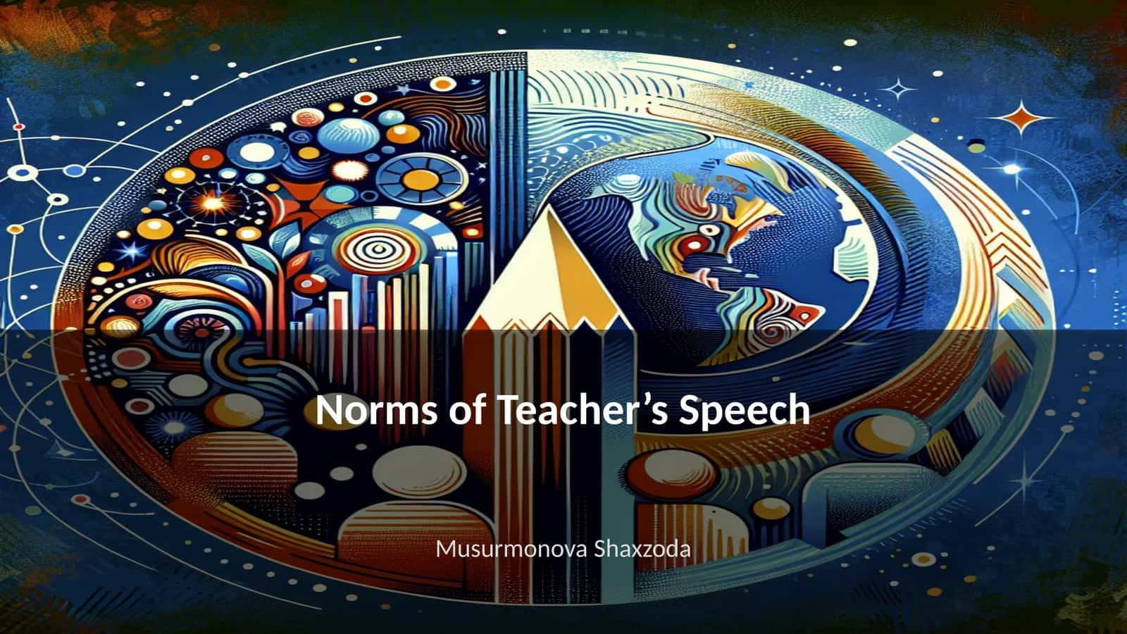 Norms of Teacher’s Speech 1