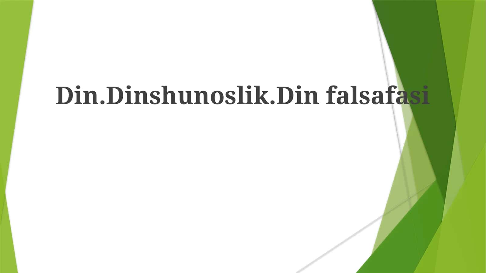 Din.Dinshunoslik.Dinfalsafasi 1
