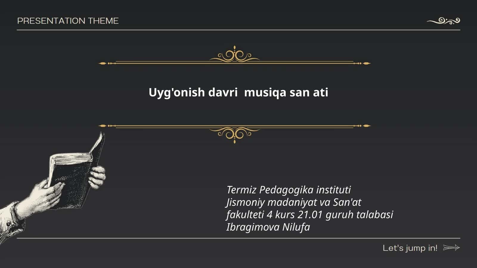 Uyg'onish davri musiqa san'ati va amaliyoti 1