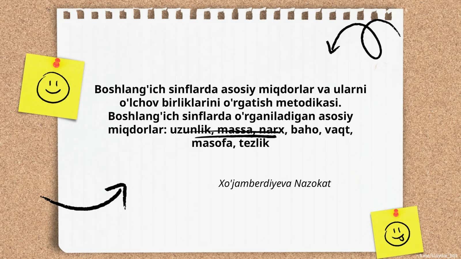 Boshlang'ich sinflarda asosiy miqdorlar va ularni o'lchov birliklarini o'rgatish metodikasi 1