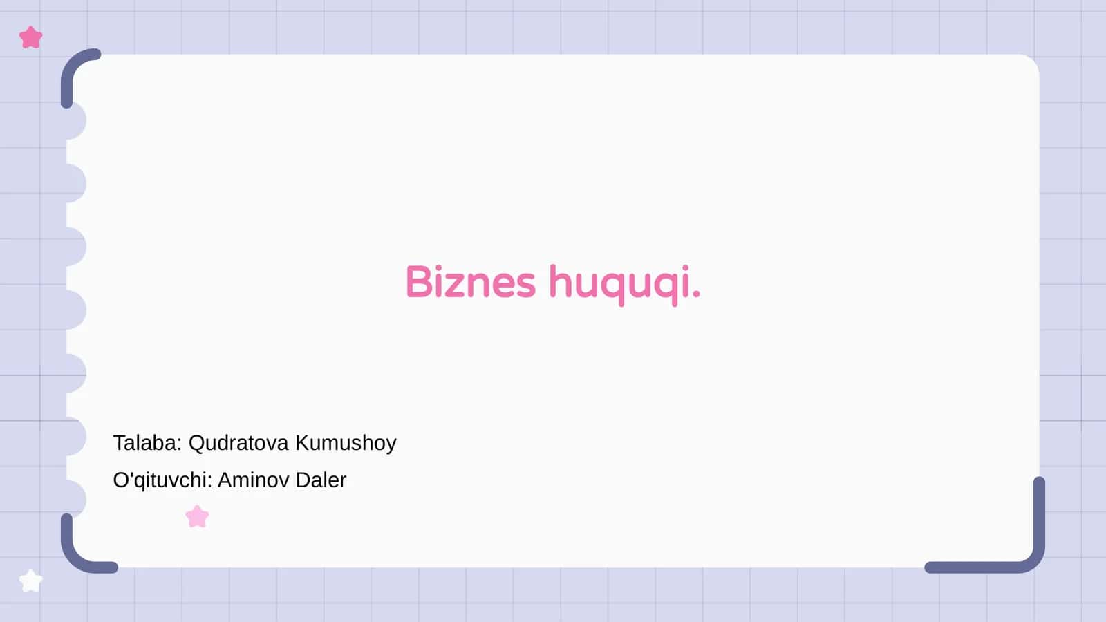 Biznes huquqi 1