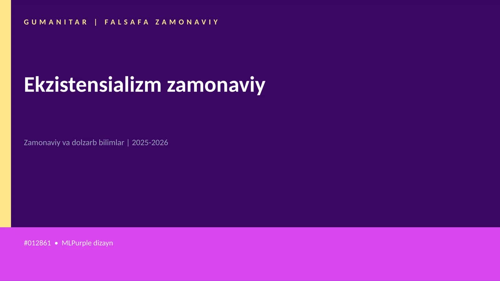 Ekzistensializm zamonaviy 1