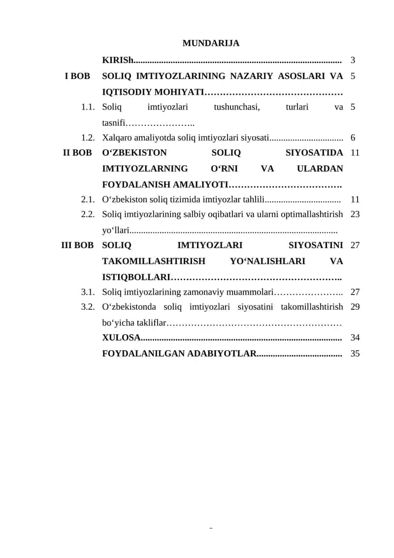 Soliq imtiyozlarining iqtisodiy samaradorligi / SOLIQ IMTIYOZLARINING NAZARIY ASOSLARI VA IQTISODIY MOHIYATI 1