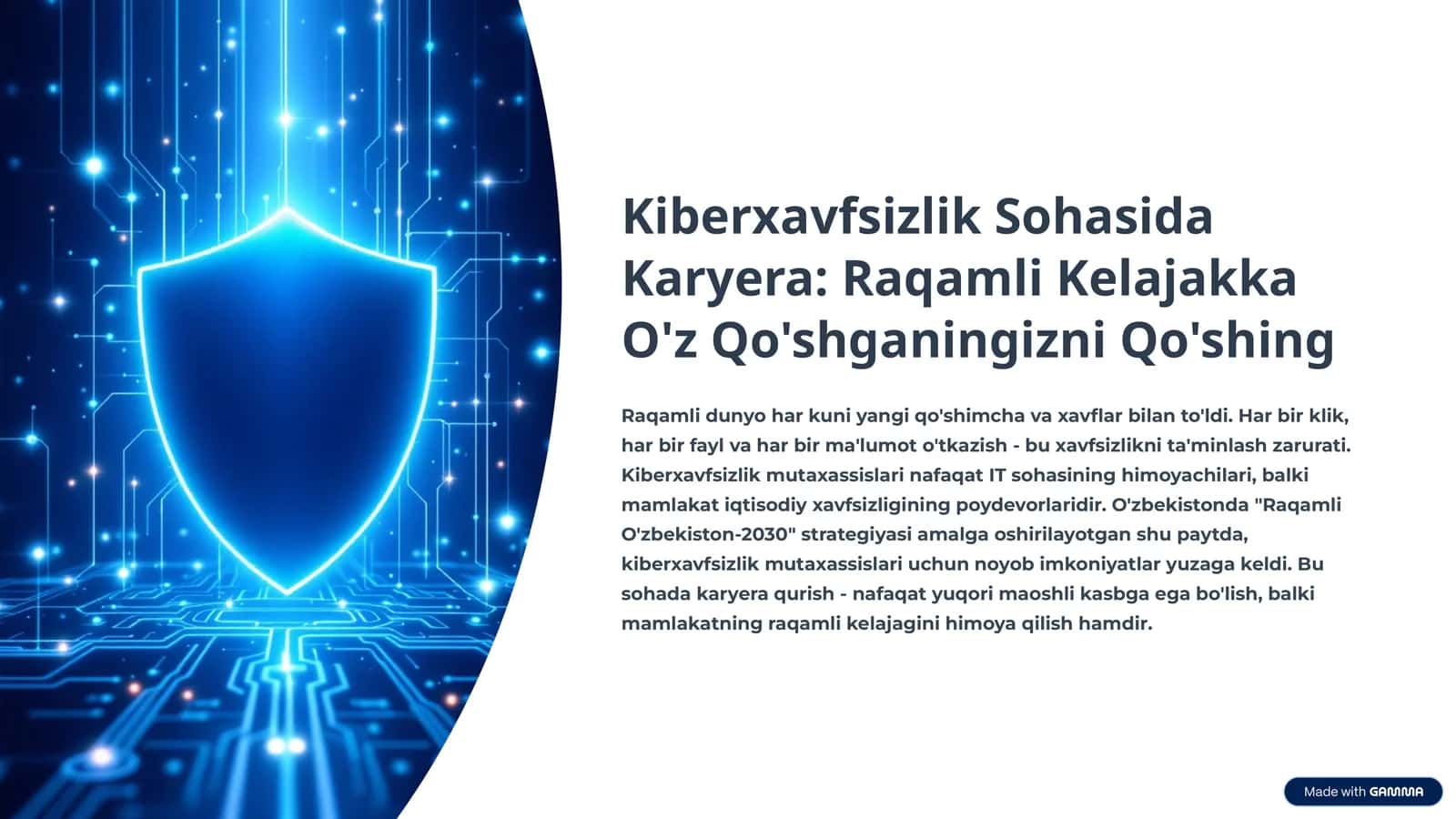 Kiberxavfsizlik Sohasida Karyera: Raqamli Kelajakka O'z Qo'shganingizni Qo'shing 1