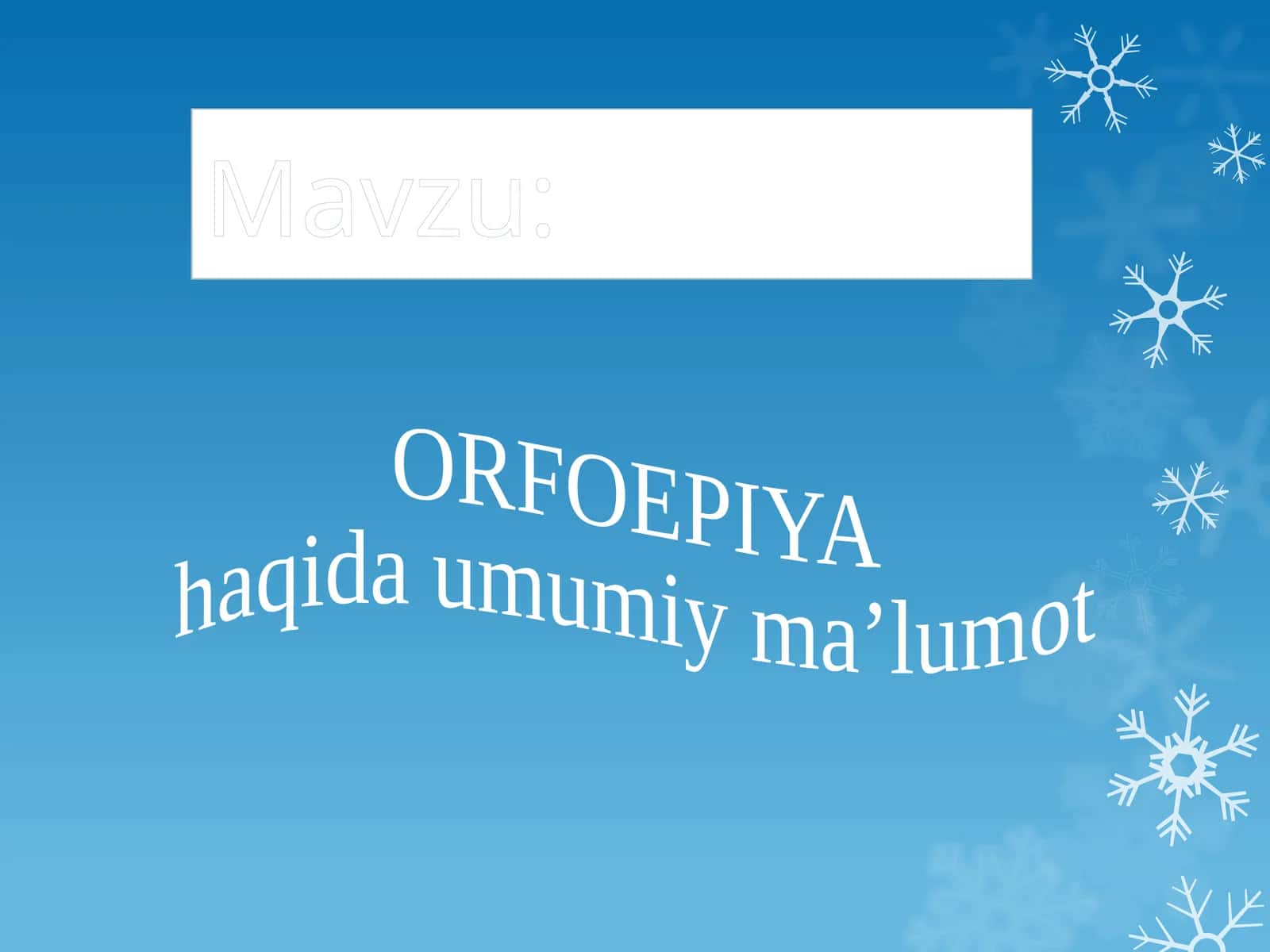 ORFOEPIYA 1