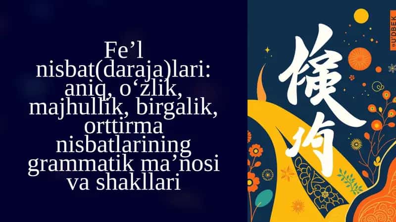 Fe’lnisbatlar 1