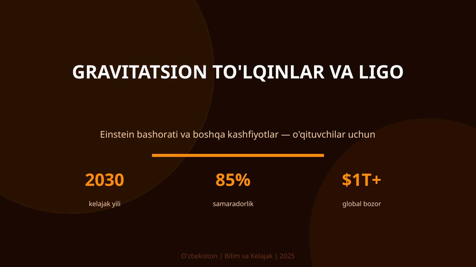 Gravitatsion to'lqinlar va LIGO 1