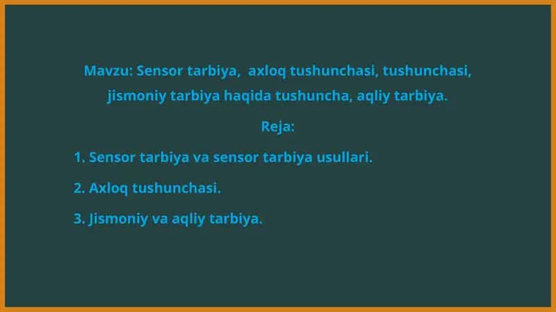 Sensor tarbiya 1