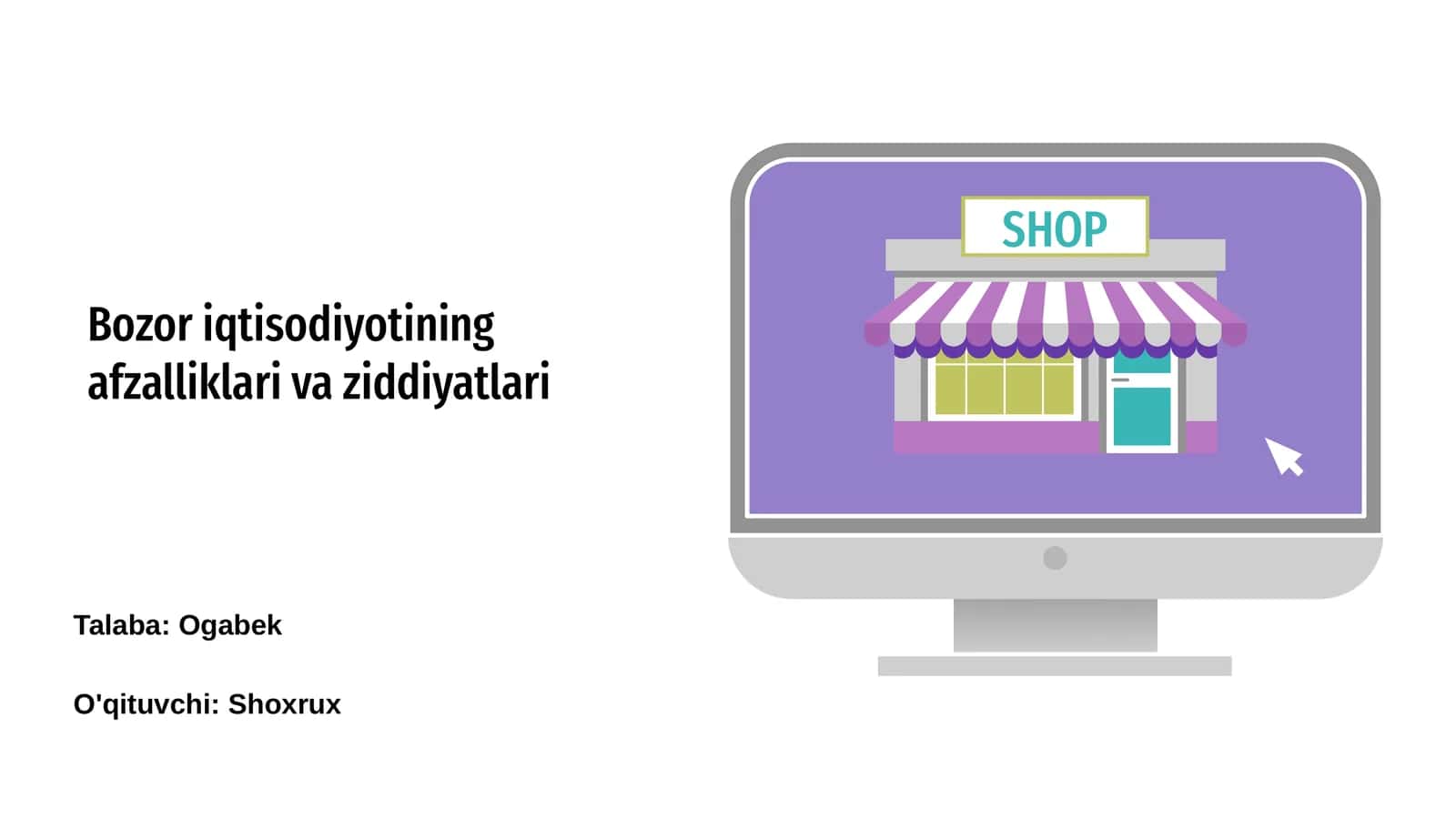 Bozor iqtisodiyotining afzalliklari va ziddiyatlari 1