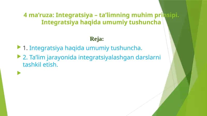 Integratsiya – ta’limning muhim prinsipi 1