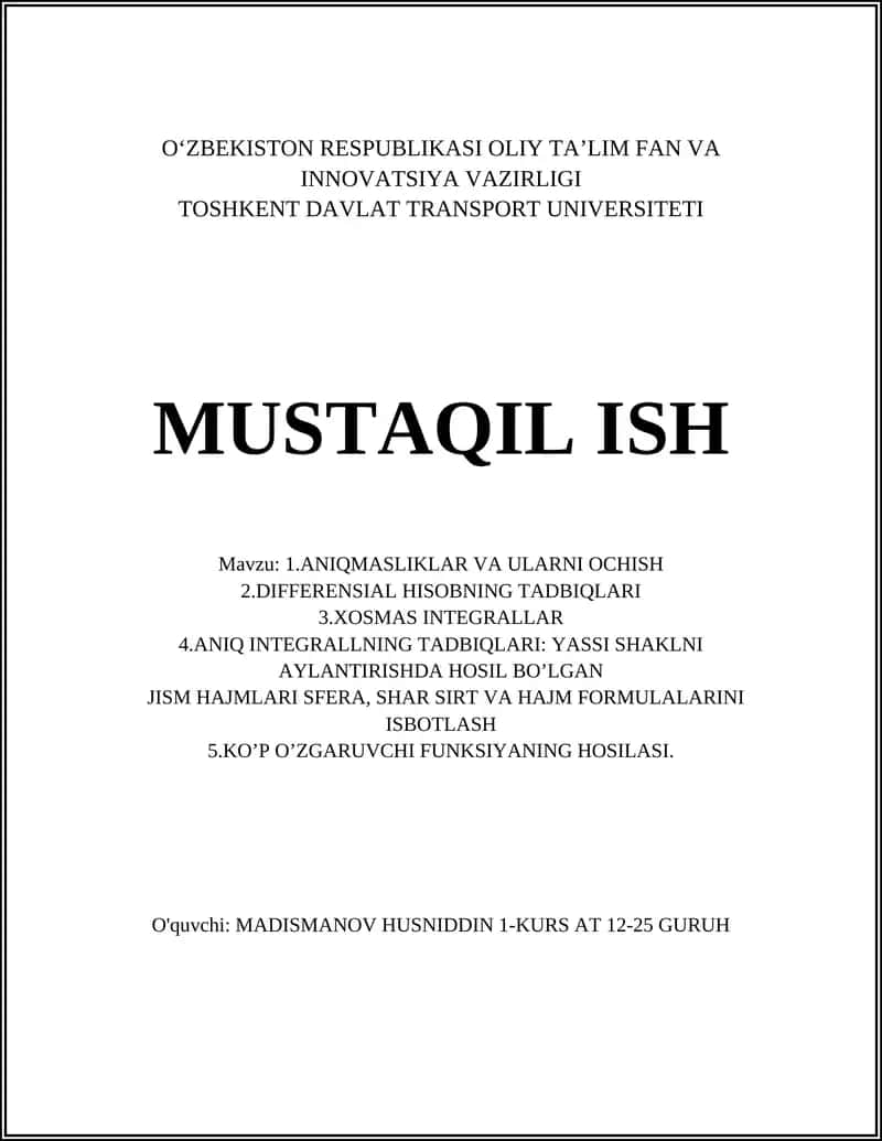 Tengsizliklarni yechish 1