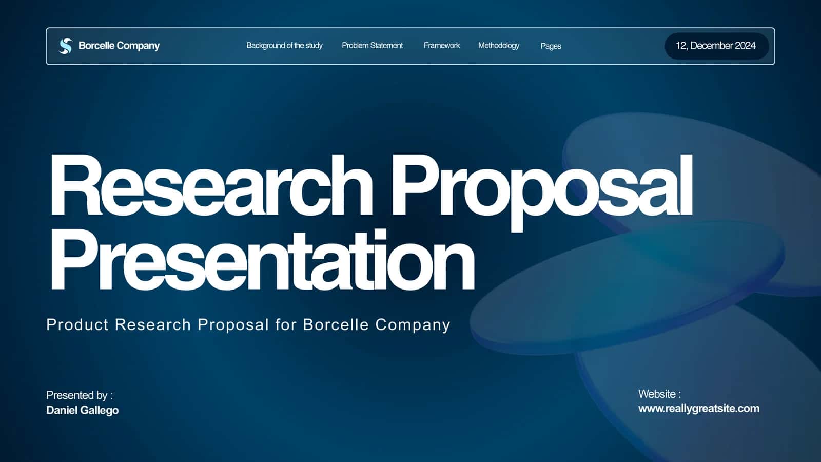 Product Research Proposal for Borcelle Company 1