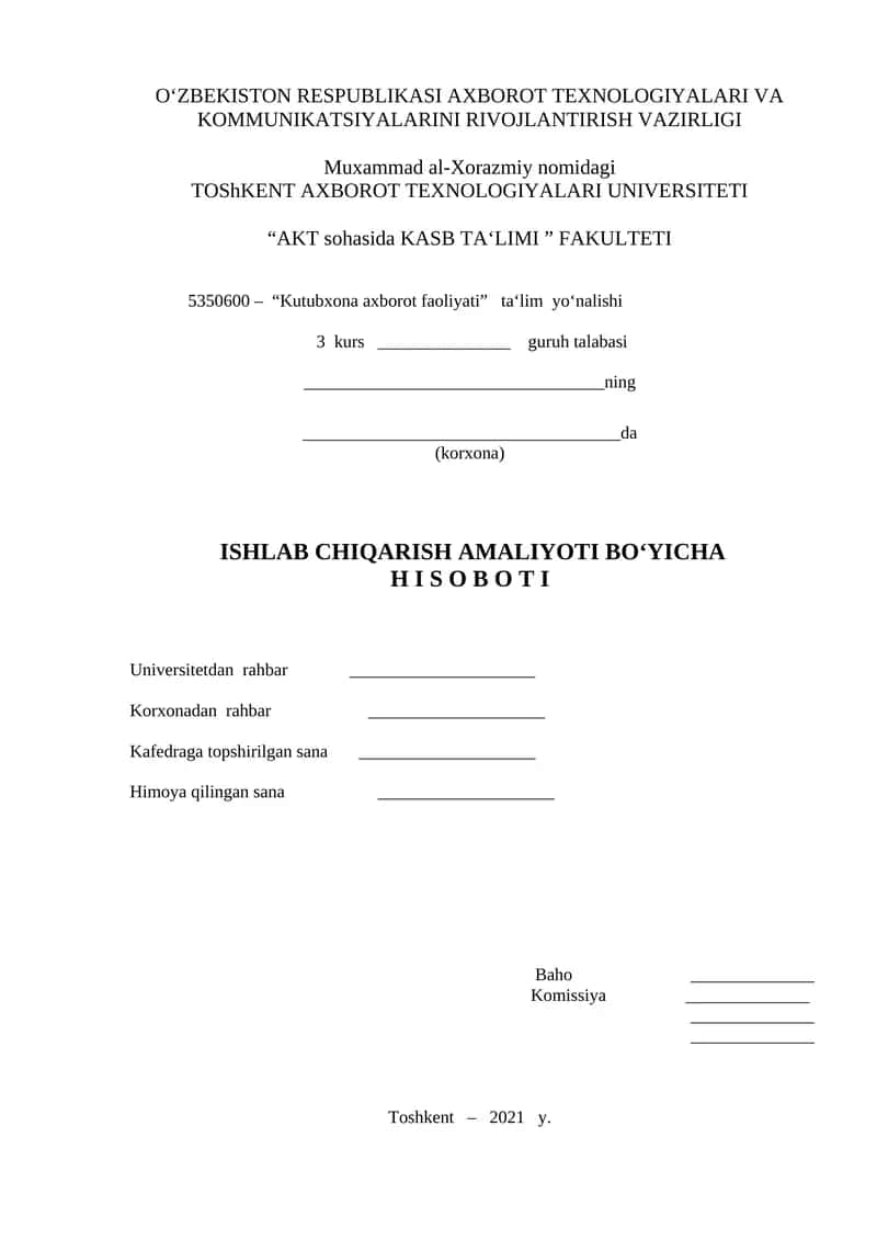 Kutubxona axborot faoliyati taʻlim yo‘nalishi 1