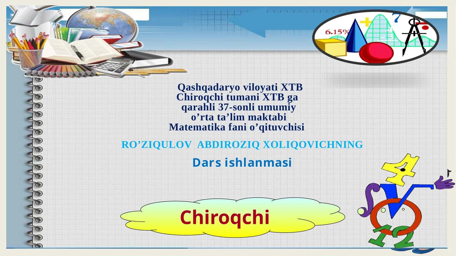 10-sinf Algebra fanidan Eng soda trigonometrik tenglamalar ochiq dars ishlanmasi 1