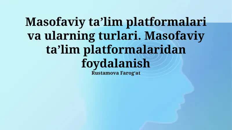 Learning Management System (LMS) platformalari 1