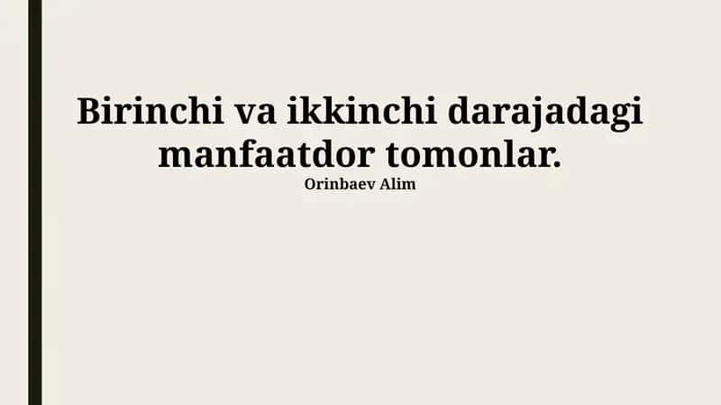 Manfaatdor tomonlar 1