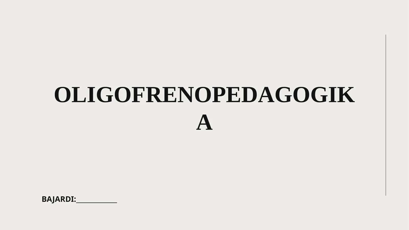 OLIGOFRENOPEDAGOGIKA 1