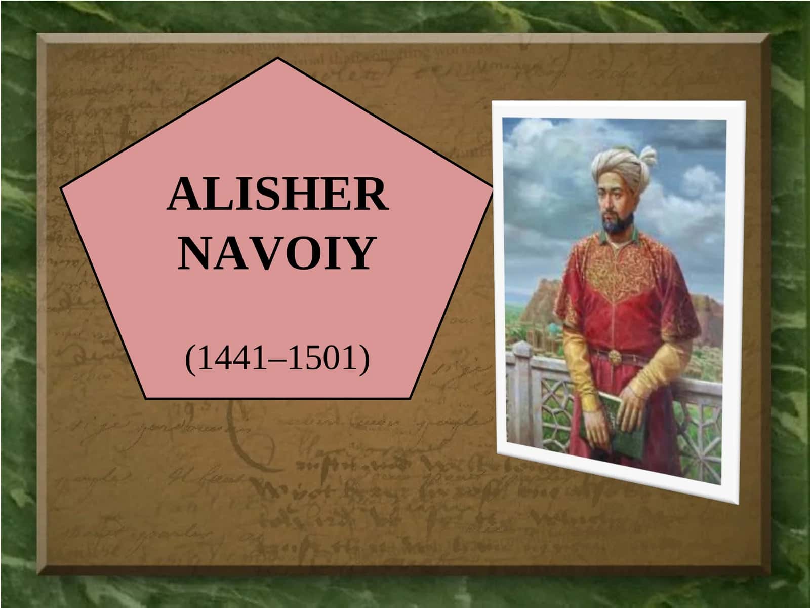 ALISHER NAVOIY «MAKORIM UL-AXLOQ»DAN PARCHALAR 1