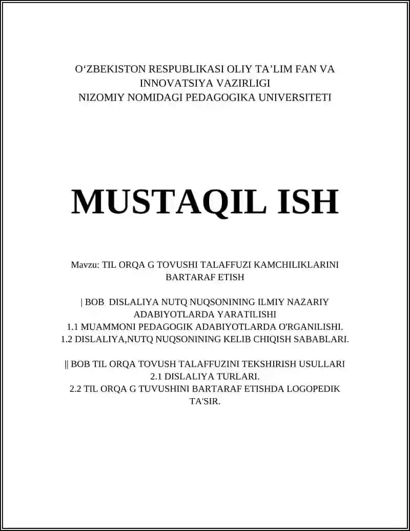 Nutq nuqsonlarini pedagogik adabiyotlarda tahlil qilish
