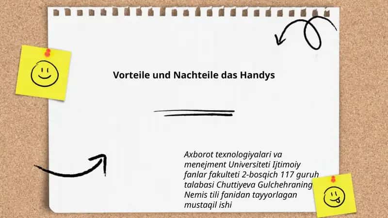 Vorteile und Nachteile das Handys 1