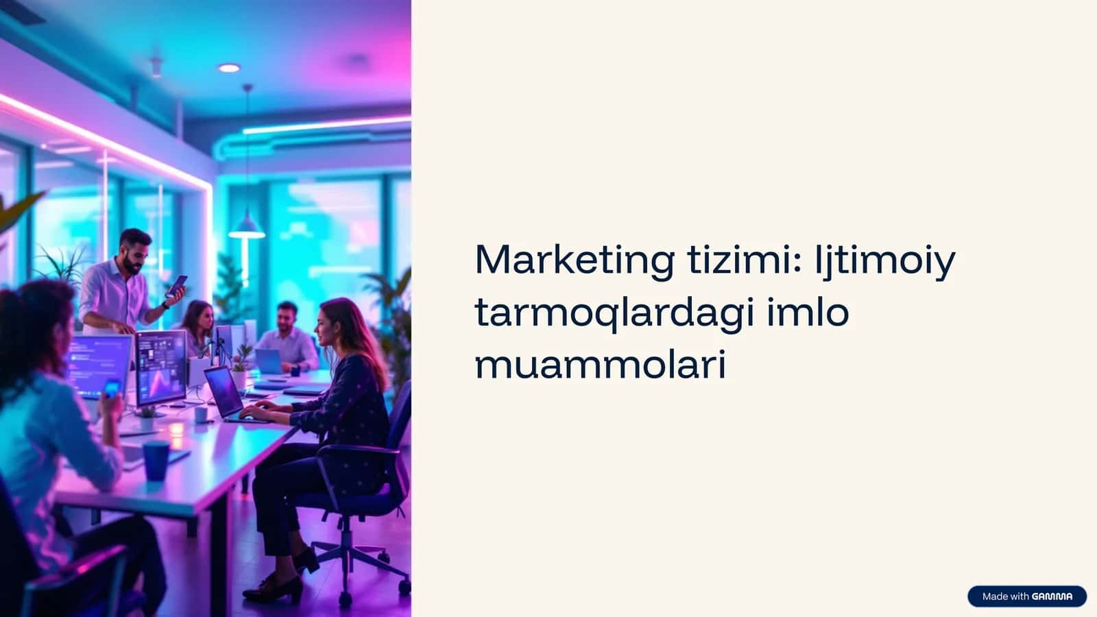 Marketing tizimi: Ijtimoiy tarmoqlardagi imlo muammolari 1