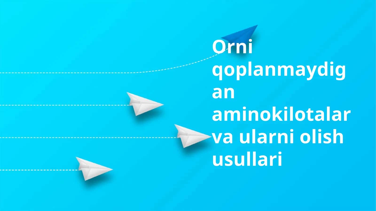 Muhim aminokislotalar va ularni olish usullari 1