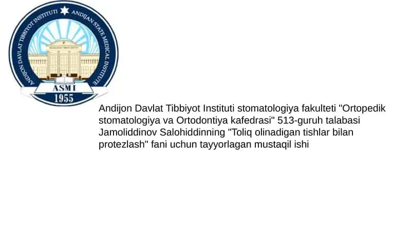 Ikki Qavatli Tish Protezlarini qo'llash 1