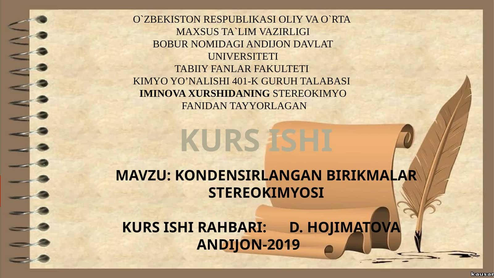 KONDENSIRLANGAN BIRIKMALAR STEREOKIMYOSI 1