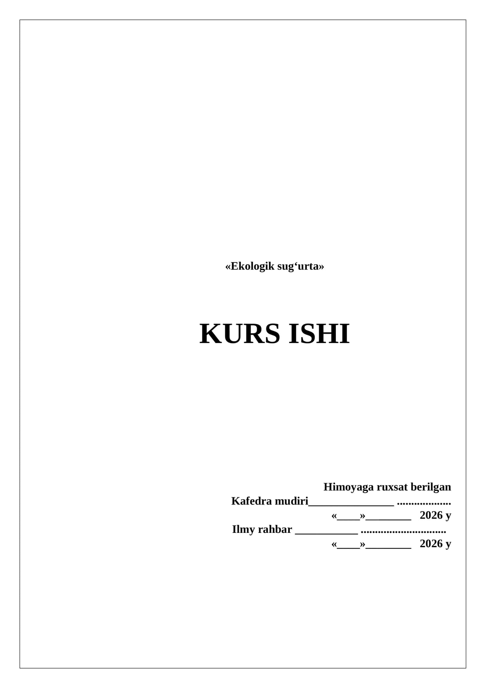 EKOLOGIK SUGʻURTA 1