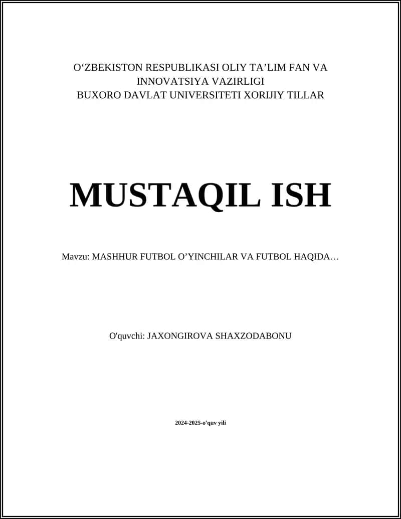 Mashhur futbol o'yinchilarining tarjimai hollari 1