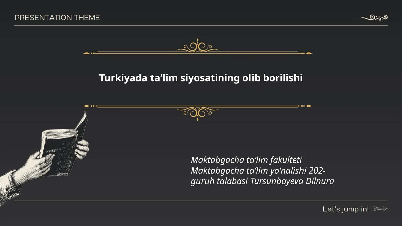Ta'lim sohasidagi islohotlar 1