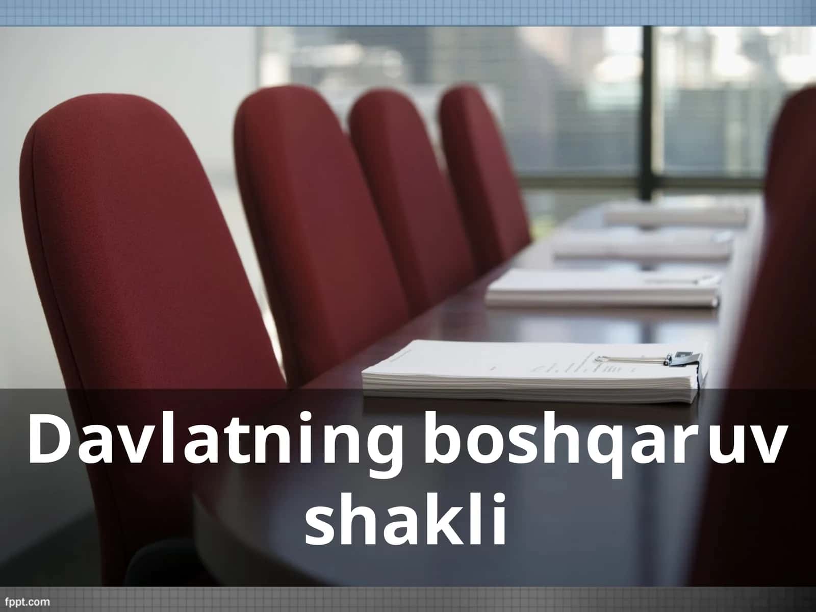Davlatning boshqaruv shakli 1