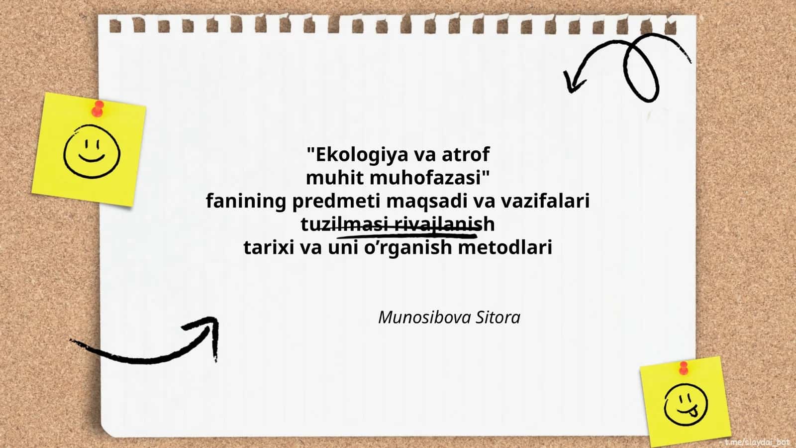 Ekologiya va atrof muhit muhofazasi 1