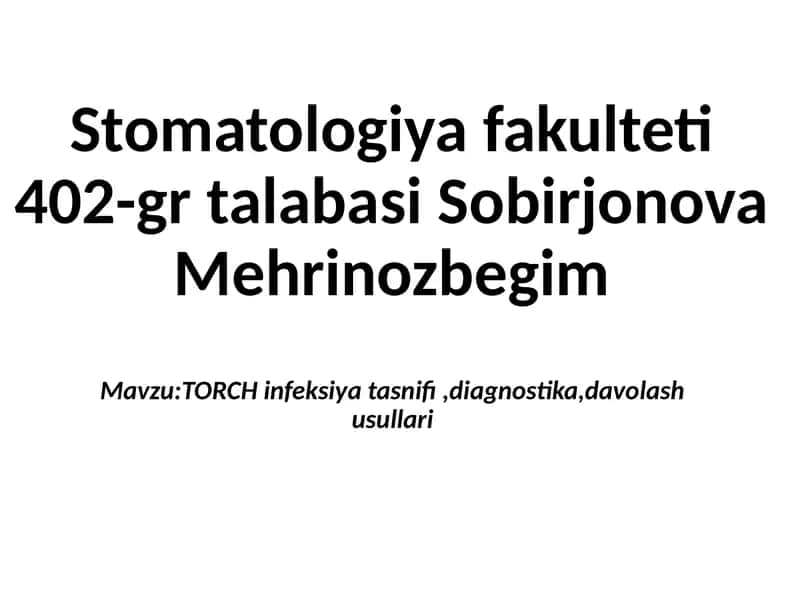 TORCH-infeksiyalar 1