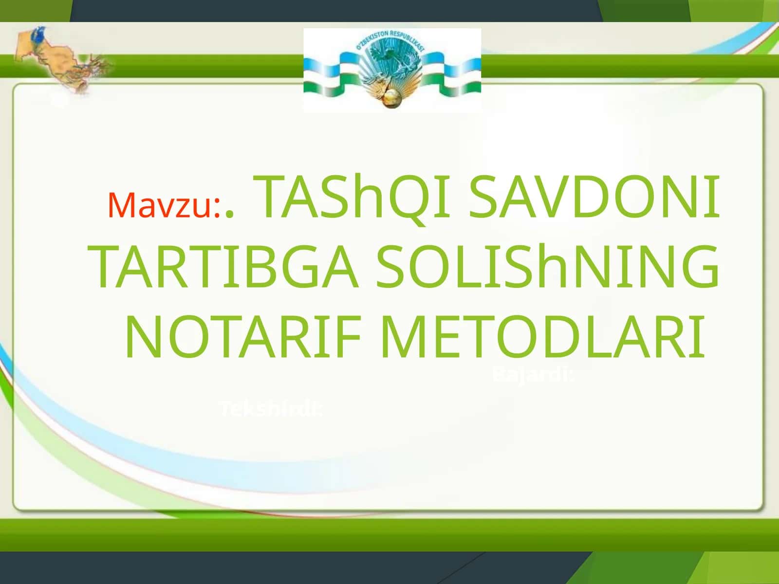 TAShQISAVDONI TARTIBGASOLIShNINGNOTARIF METODLARI 1