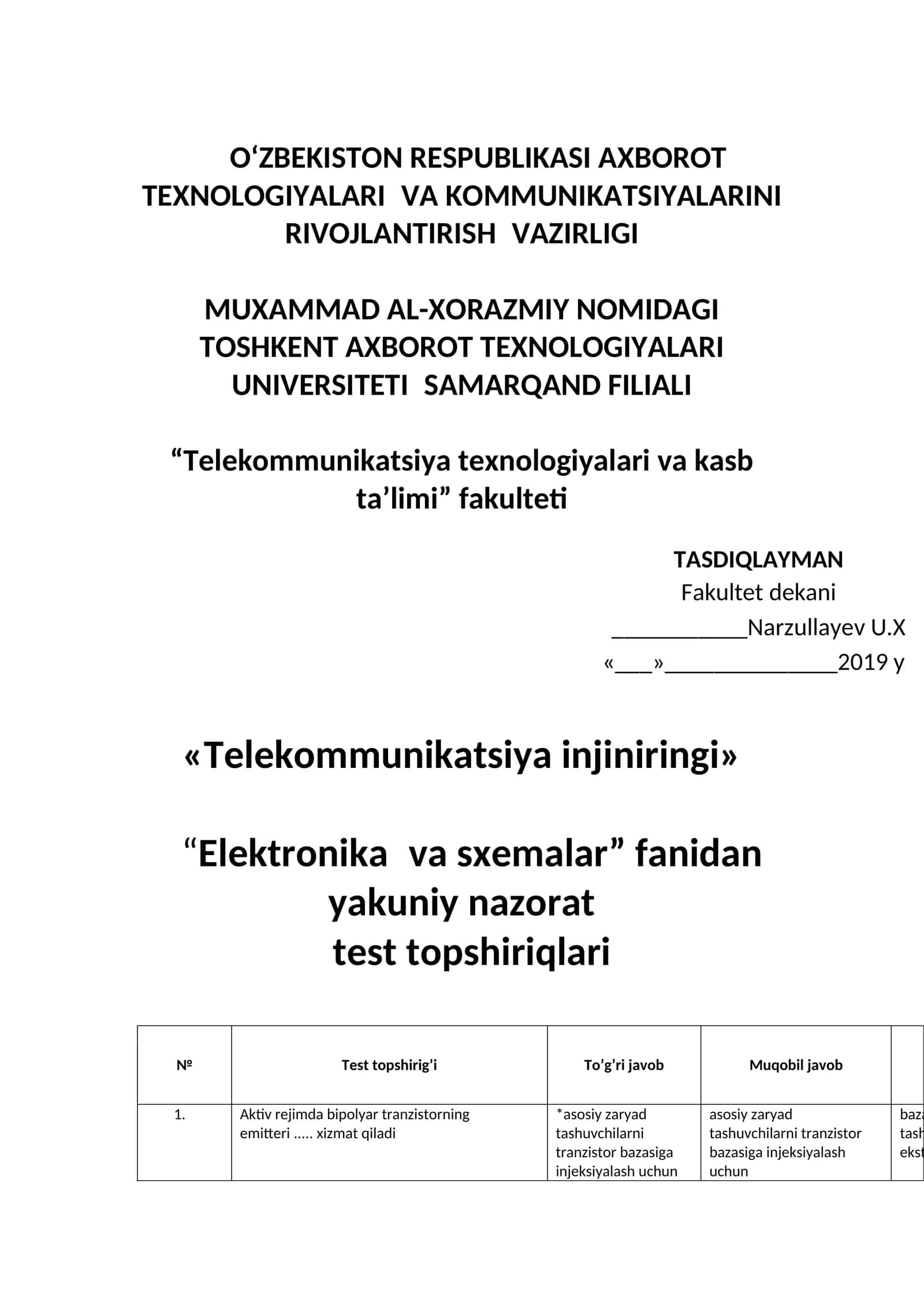Telekommunikatsiya injiniringi 1