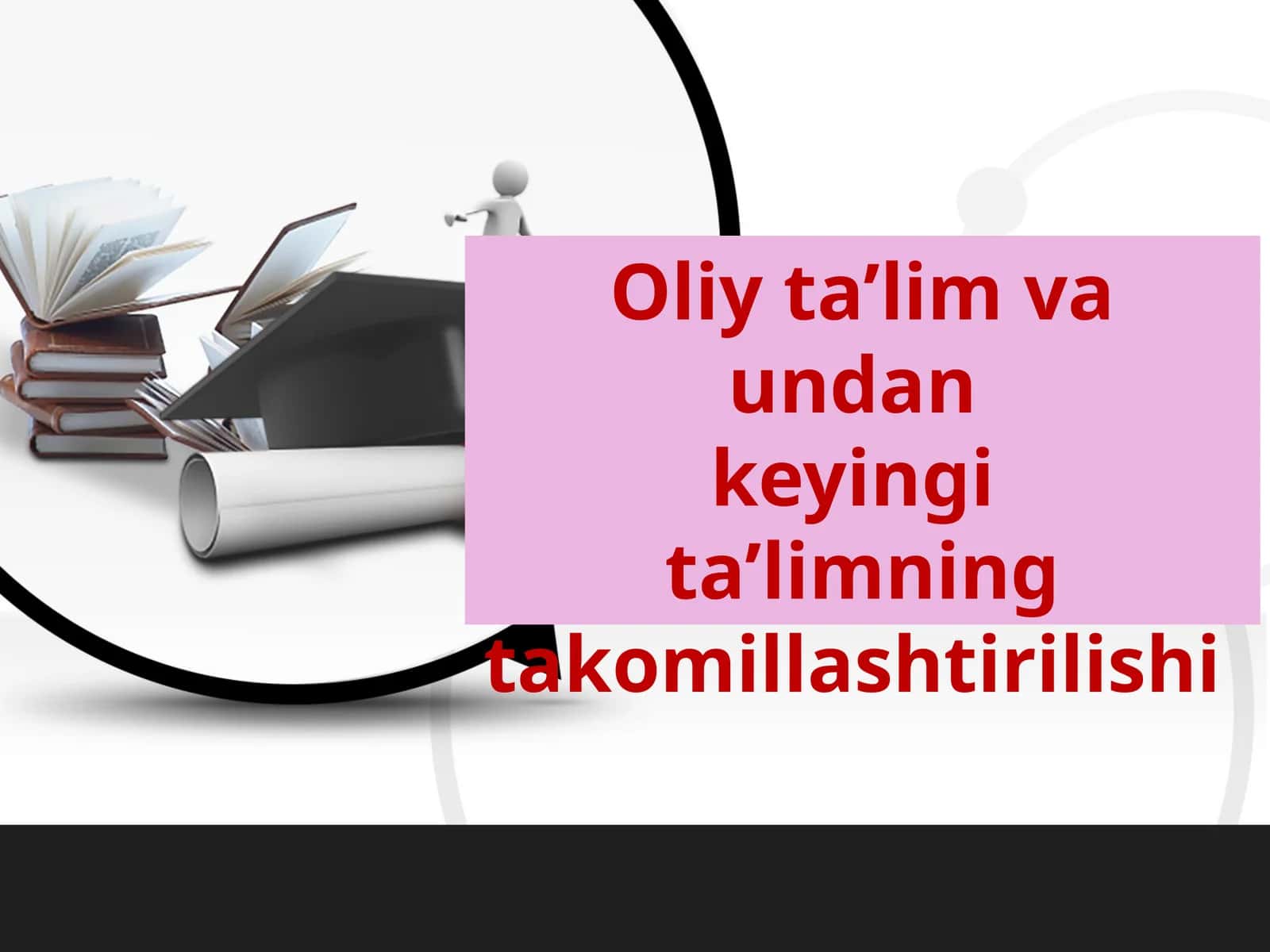 Oliy ta’lim va undan keyingi ta’limning takomillashtirilishi 1